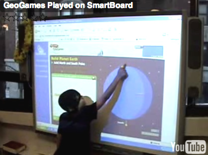 Video of student playing GeoGames