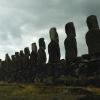 Most moai face inland to watch over their creators