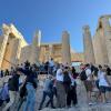 Entering the Acropolis with thousands of other eager tourists