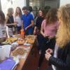 There are about 30 French students. They made so much food!
