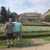 Near the Belgrade Palace with my new friend Cam!