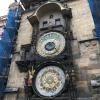 The astronomical clock in Prague-- a huge tourist attraction. It was first installed in 1410!