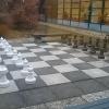 Check out the giant chess board! It is important to balance studying with fun