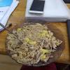 One of my university students made me a whole plate of tsuivan, or traditional Mongolian noodles, for Thanksgiving!