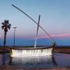 Boat fountain located in the harbor close to the beach— few tourists know about this hidden gem in the city