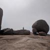 All around the temple were enormous boulders!