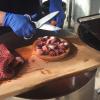 One portion of pulpo costs eight euros, which is similar to the price in restaurants