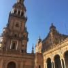 Plaza de España Sevilla on a bright, sunny day 