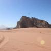 A view of the Wadi Rum desert