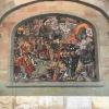 This mosaic depicts the city accepting refugees in the 16th century