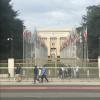 The United Nations (U.N.) has many offices in Geneva because of the city's long history of peace and humanitarianism