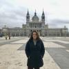 Here I am in front of what my professor called the ugliest cathedral in Madrid!