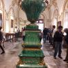 An ornate jade column in the castle