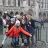 Me with a group of Dartmouth students at the Grand Place
