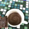 This brownie and hot chocolate were made from chocolate grown on the farm