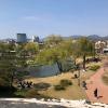 Looking over at a park from Hwaseong Fortress in Suwon