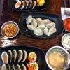 Kimbap and mandu (dumplings) look delicious 