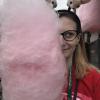 The cotton candy was huge