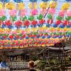 Buddha's Birthday means colorful lanterns 