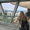 Me and my friend Erin, admiring the view of our campus