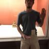 Me copying the hand gestures of one of the Buddhas
