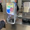 We can choose to drink orange juice, soy milk, water or tea with our lunch