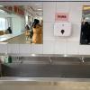There is a place to wash your hands after eating, which is very useful
