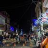 The streets were shining with lights everywhere!