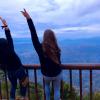 My friend Dani and I admiring the view