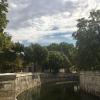 Another canal in Nîmes just before the entrance to the Jardin de Fontaine.