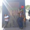 Team mommy and daughter at the Kwame Nkrumah Museum.