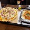 Ham and potato pizza! Korean pizza toppings can seem really strange to people in the US