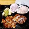 Waffles and fruit-flavored gelato. Waffles seem to be very popular in South Korea