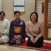 A picture with me, my sister and Megumi Sensei (sensei is the title for teachers)