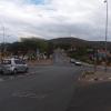 The road to my house with several embassies or offices for other countries in Namibia