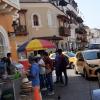 You can grab a quick bite or some protection from the sun in Cartagena's Old Town