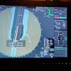 The electronic navigation chart on the bridge