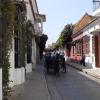 A horse-drawn carriage in the Old Town, Cartagena, Colombia