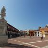 A beautiful colonial square in Cartagena, Colombia