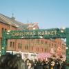 The festive signage for the Christmas Market