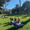 A picnic at the grounds of Villa Borghese 