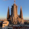 A rear view of La Sagrada Familia 