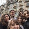 My friends and me in front of my favorite building designed by Gaudi, a famous architect from the 1800's