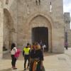 In front of the Jaffa Gate, one of the main gates to the Old City