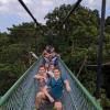 We took a group picture while on the Treetop Bridge