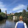 My friend Cass and I didn't go into the Rožmberk Castle in South Bohemia, but we did canoe past it!