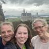 My parents and I hiked to the best viewpoint of Neuschwanstein... it was a long walk, but totally worth it