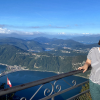 This lookout point is called the Balcony of Italy, but that's Switzerland in the background behind me!