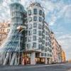 The Dancing House is supposed to look like a couple dancing--can you spot the hat?