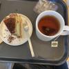 Tea and cake at a cafe 